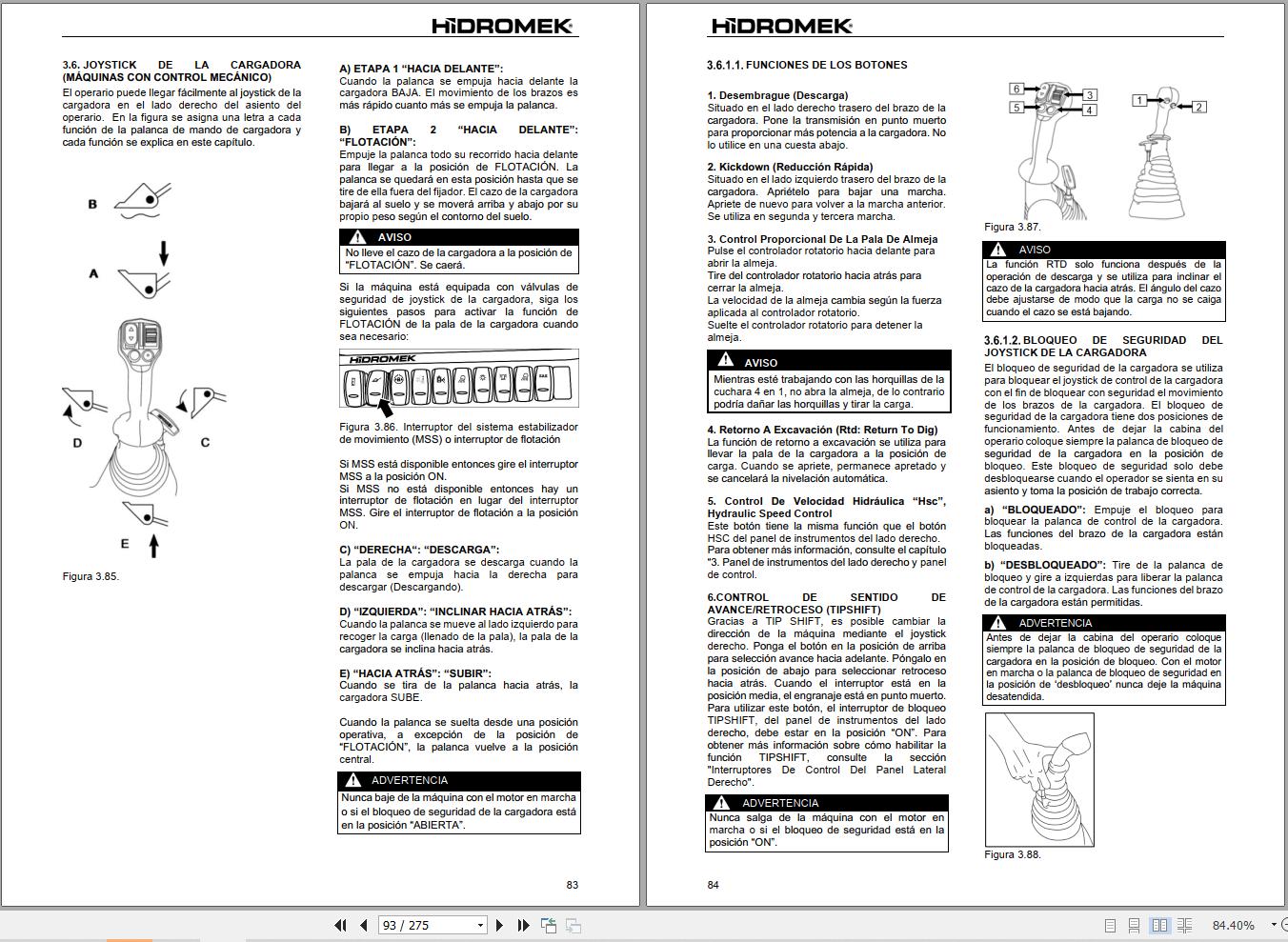Hidromek HMK 102B 102S SUPRA & ALPHA Operation Maintenance Manual ES (2)