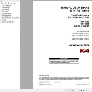 Hidromek HMK 102B 102S SUPRA & ALPHA Operation Maintenance Manual RO (1)