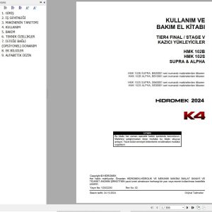 Hidromek HMK 102B 102S SUPRA & ALPHA Operation Maintenance Manual TR (1)