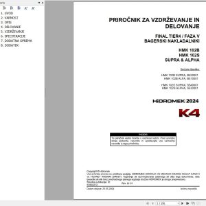 Hidromek HMK 102B 102S SUPRA & ALPHA Operation Maintenance Manual Y2502212 SL (1)