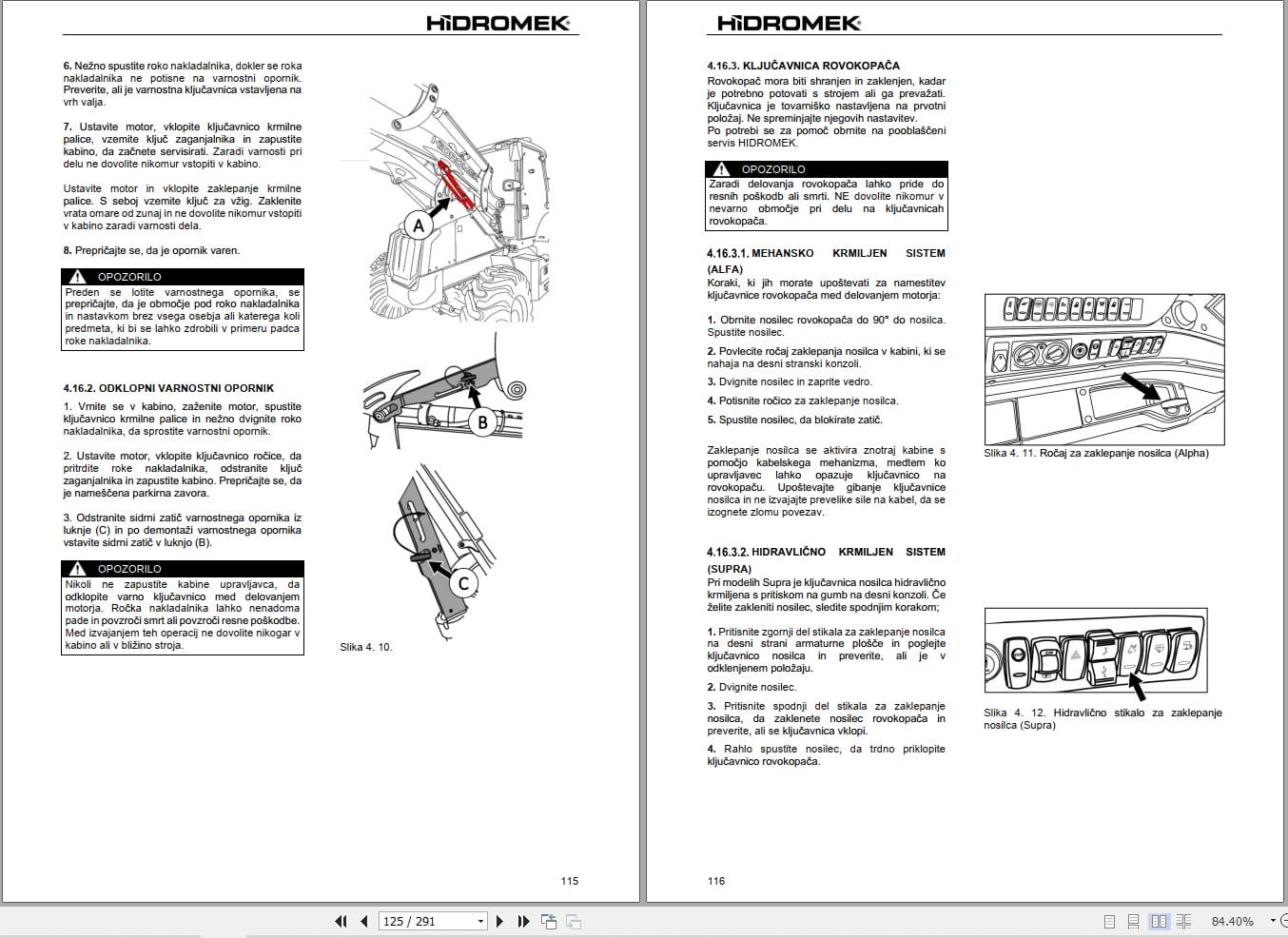 Hidromek HMK 102B 102S SUPRA & ALPHA Operation Maintenance Manual Y2502212 SL (2)