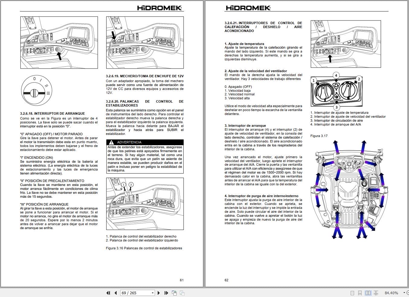 Hidromek HMK 102B ALPHA Greentec Operation Maintenance Manual Y1303203 ES (2)