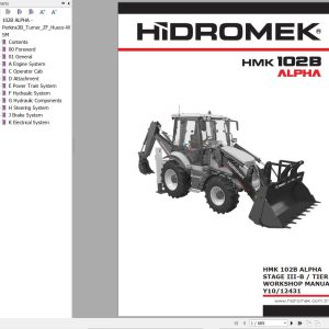 Hidromek HMK 102B ALPHA STAGE III B TIER 4i Workshop Manual Y10 12431 (1)