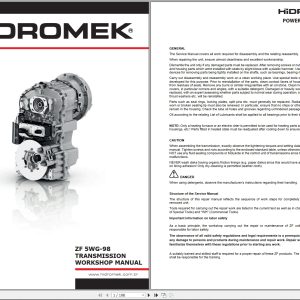 Hidromek HMK 102B S Maestro ZF 5WG 98 Transmission Workshop Manual (1)