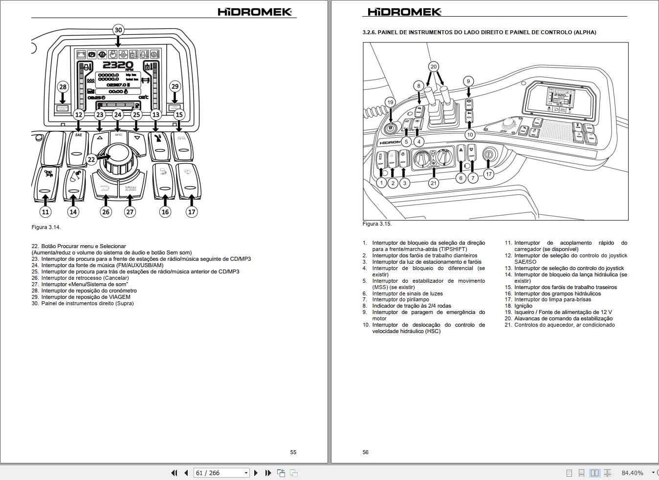 Hidromek HMK 102B SUPRA & ALPHA GreenTec Operation Maintenance Manual PT (2)
