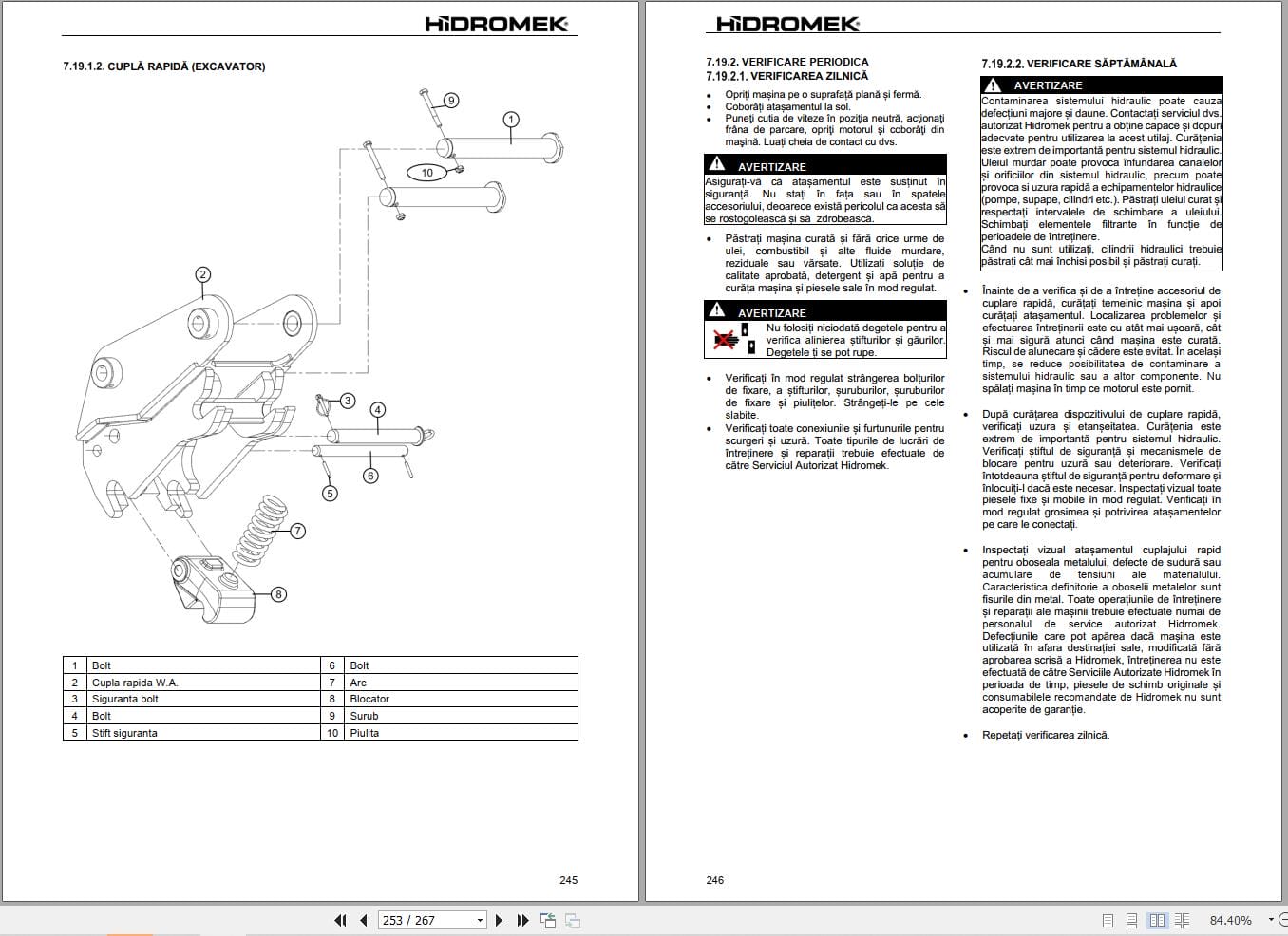 Hidromek HMK 102B SUPRA & ALPHA GreenTec Operation Maintenance Manual Y13 03207 2023 RO (2)