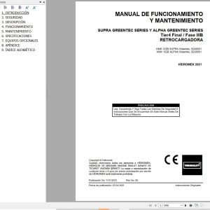Hidromek HMK 102B SUPRA & ALPHA Greentec Operation Maintenance Manual Y1013033 ES (1)