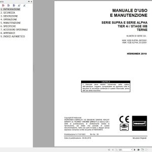 Hidromek HMK 102B SUPRA & ALPHA Operation Maintenance Manual Y10 13061 IT (1)
