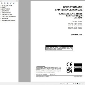 Hidromek HMK 102B SUPRA & ALPHA Operation Maintenance Manual Y17 02201 2023 (1)
