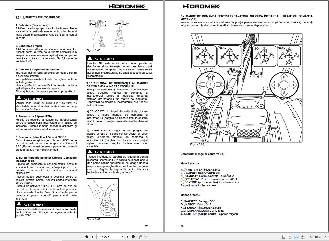 Hidromek HMK 102B Supra Greentec & Alpha Greentec Operation Manual Y2503207 RO (2)