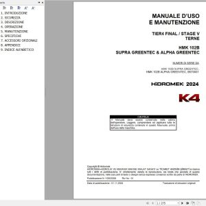 Hidromek HMK 102B Supra Greentec & Alpha Greentec Operation Manual Y2503208 IT (1)
