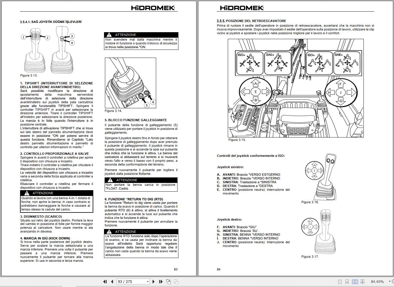 Hidromek HMK 102B Supra Greentec & Alpha Greentec Operation Manual Y2503208 IT (2)