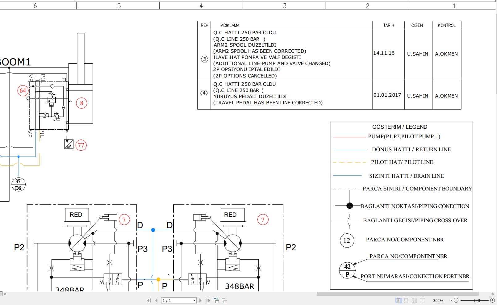 Hidromek HMK 140LC Hydraulic Diagram HD300000000 (2)