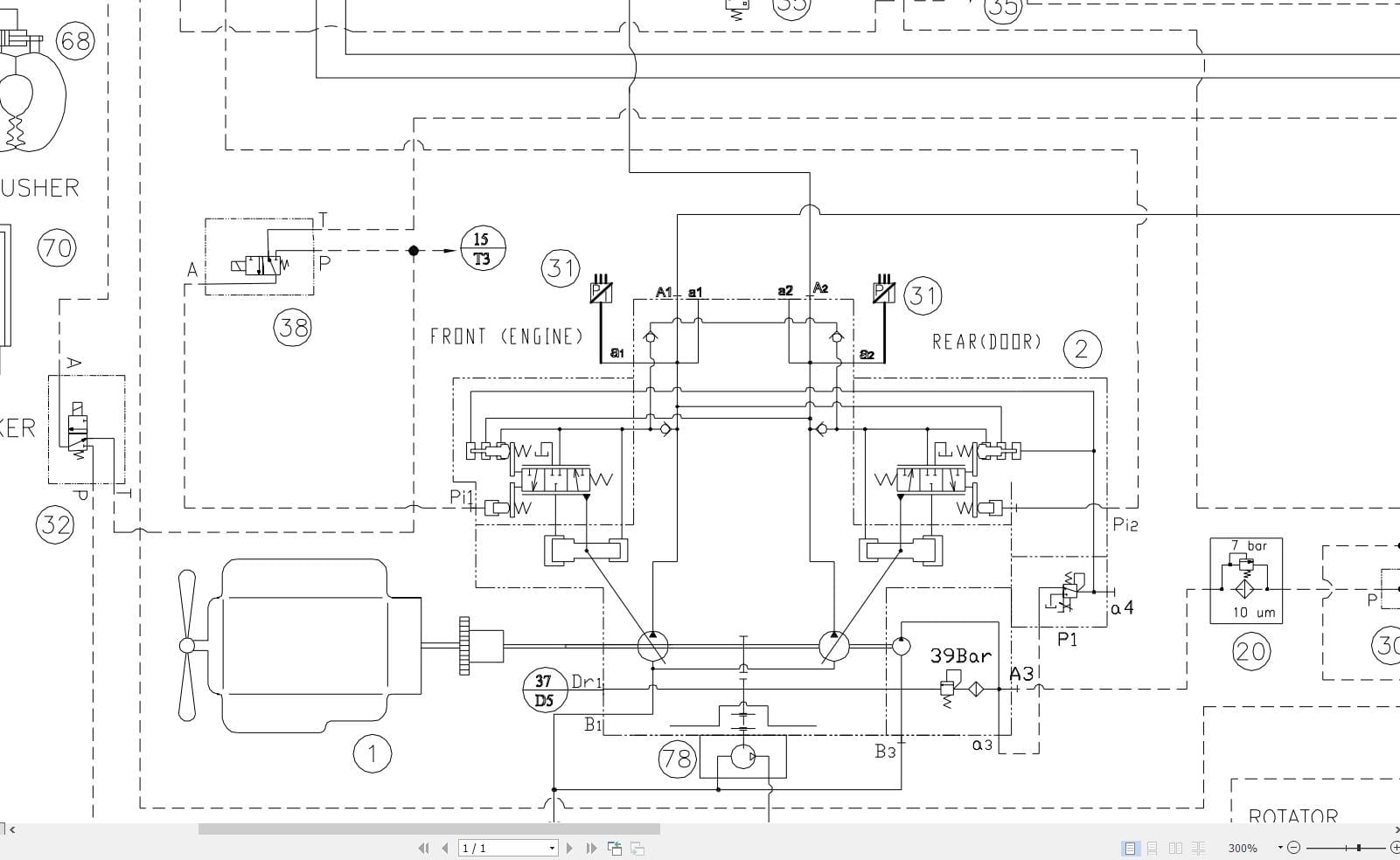 Hidromek HMK 140LC Hydraulic Diagram HD300300000 (2)
