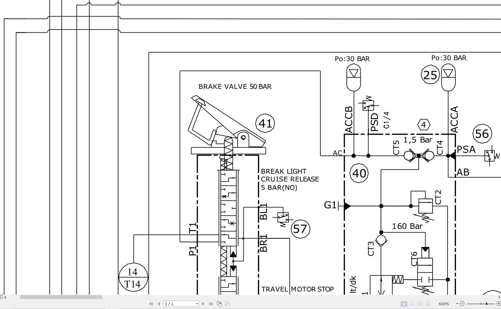 Hidromek HMK 140W 150W H4 FINAL MH Hydraulic Diagram HD500000000 (2)