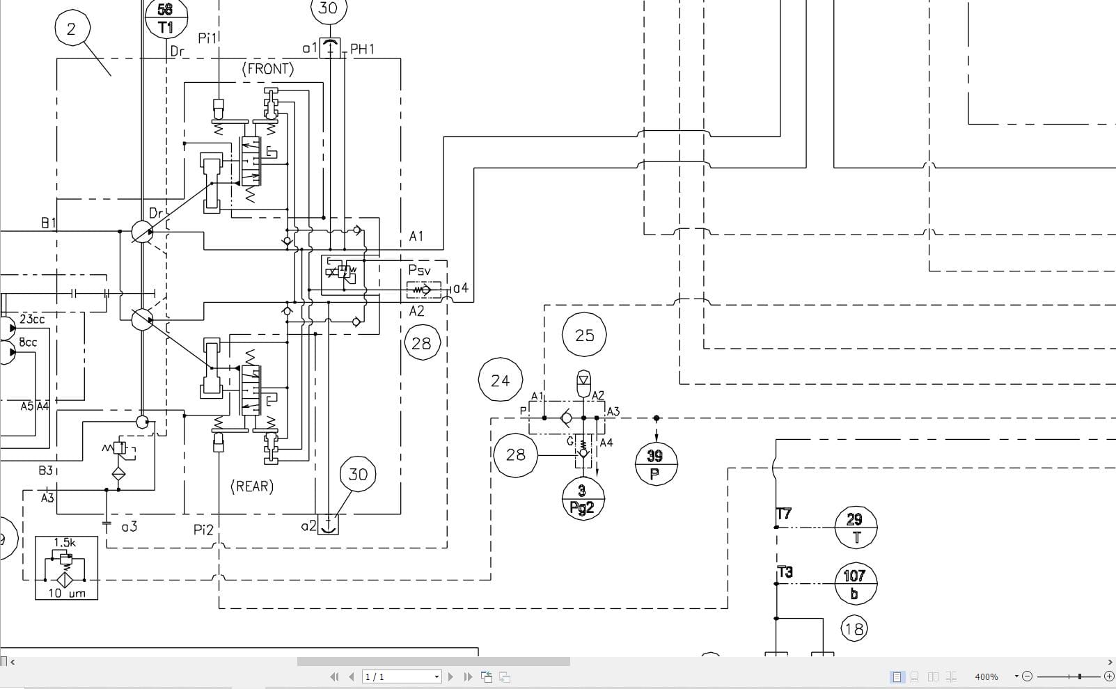 Hidromek HMK 200W 3B Hydraulic Diagram HD230100000 2015 (2)