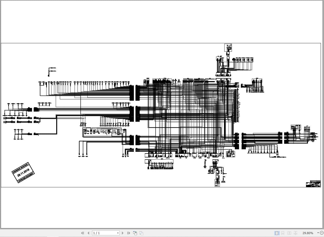 Hidromek HMK 200W Isuzu Tier3 Electric Diagram H228025000 11.2018 (2)