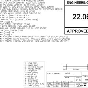Hidromek HMK 200W MH 3B Isuzu Electric Diagram H528020000 06.2015 (1)