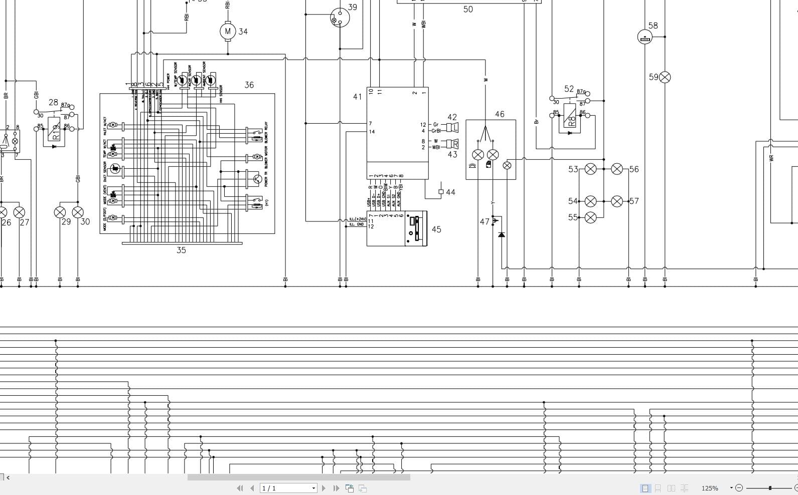 Hidromek HMK 200W MH 3B Isuzu Electric Diagram H528020000 06.2015 (2)