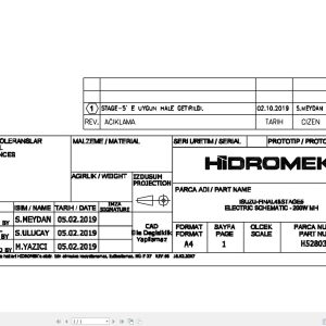 Hidromek HMK 200W MH Isuzu Final4 & Stage5 Electric Diagram H528030000 10.2019 (1)