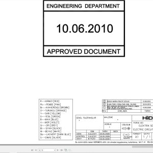 Hidromek HMK 220LC 3 Isuzu Electric Diagram 2010 (1)