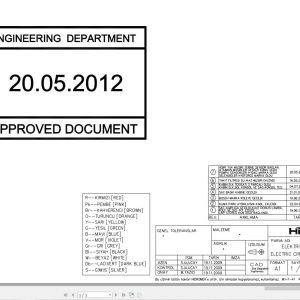 Hidromek HMK 220LC 3 Isuzu Electric Diagram 2012 (1)