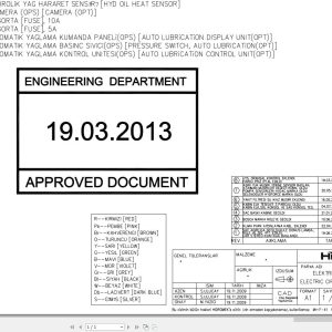 Hidromek HMK 220LC 3 Isuzu Electric Diagram 2013 (1)