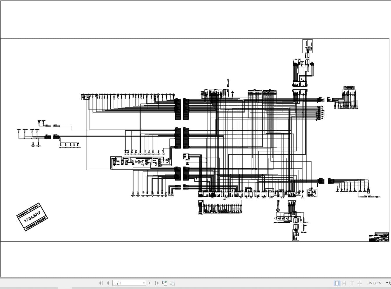 Hidromek HMK 220LCTX Isuzu Tier3b Electric Diagram H348032001 04.2017 (2)