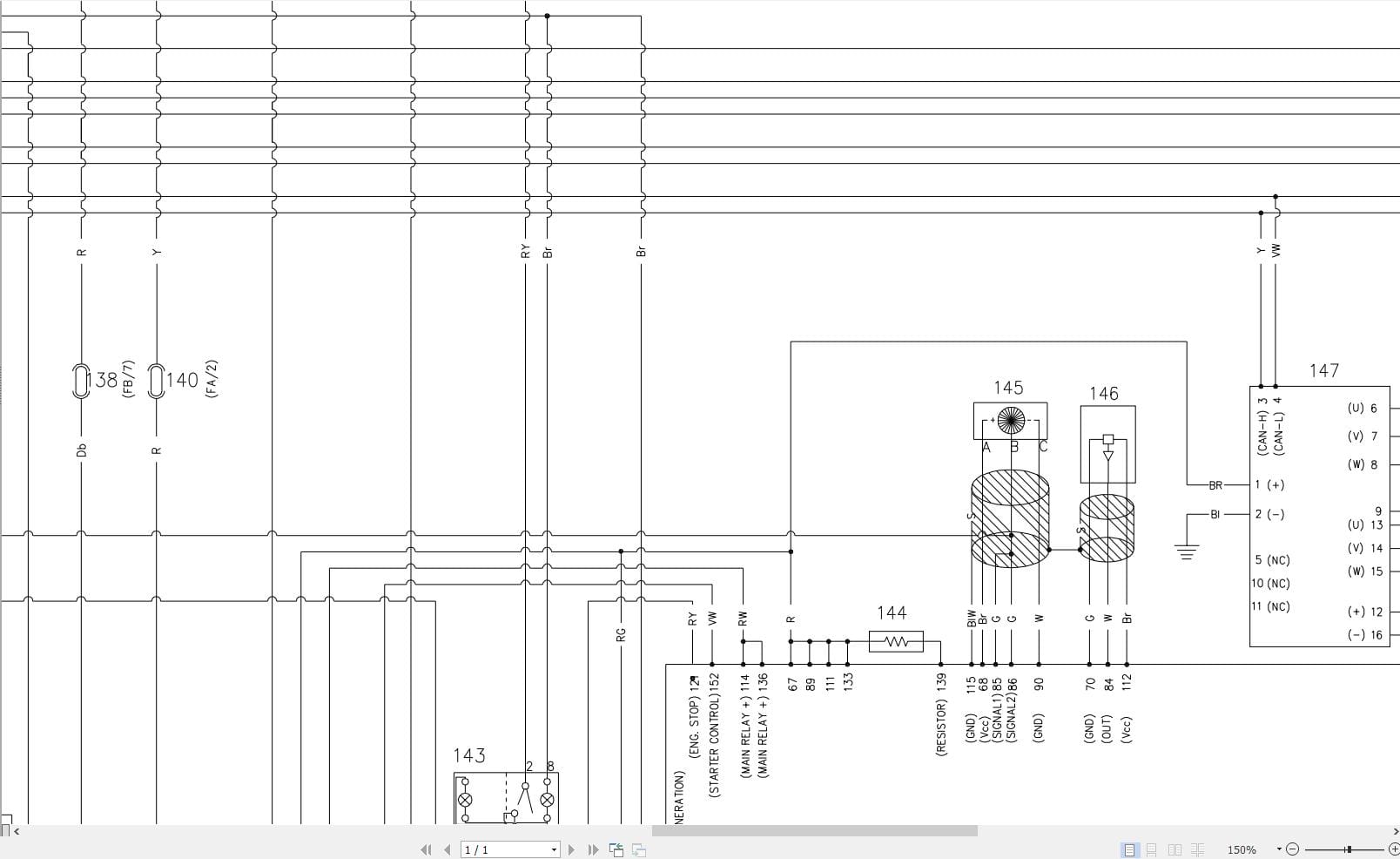 Hidromek HMK 220NLC 3B MH Isuzu Electric Diagram H558000000 01.2015 (2)