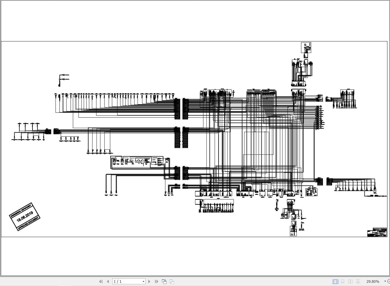 Hidromek HMK 220NLC Isuzu Tier3 Electric Diagram H338025000 06.2019 (2)