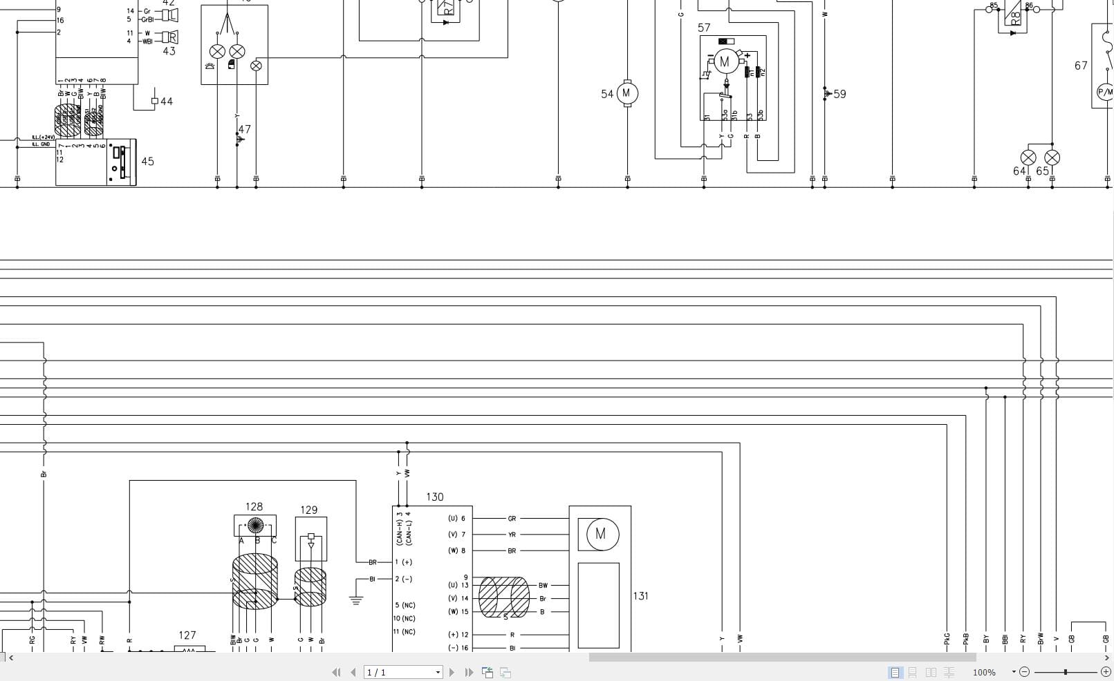 Hidromek HMK 220NLC Isuzu Tier3b Electric Diagram H338030000 06.2014 (2)