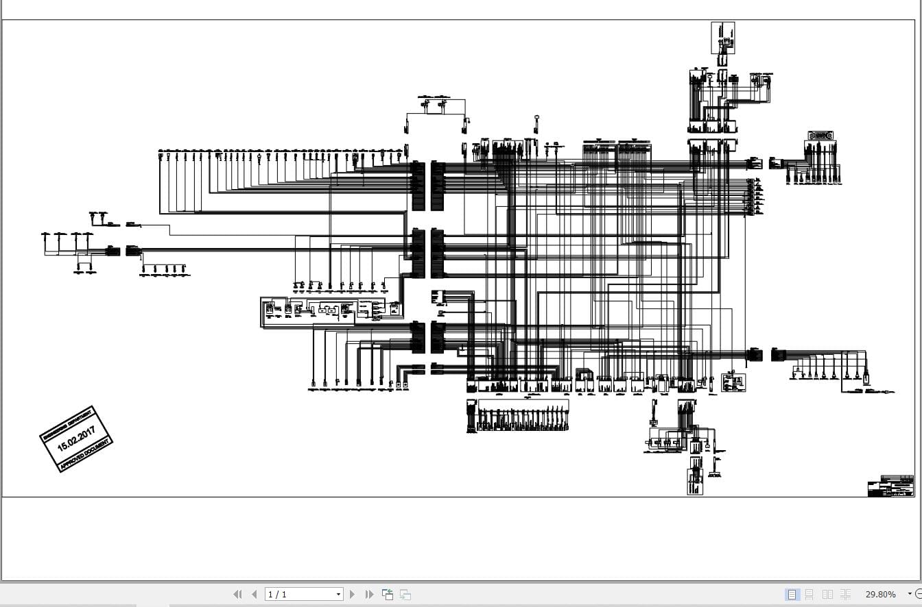 Hidromek HMK 220NLC MH Isuzu Tier3b Electric Diagram H558000001 02.2017 (2)