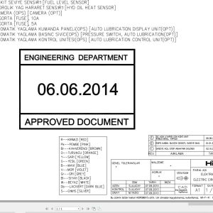 Hidromek HMK 220TXLC 3 Isuzu Electric Diagram 2014 (1)