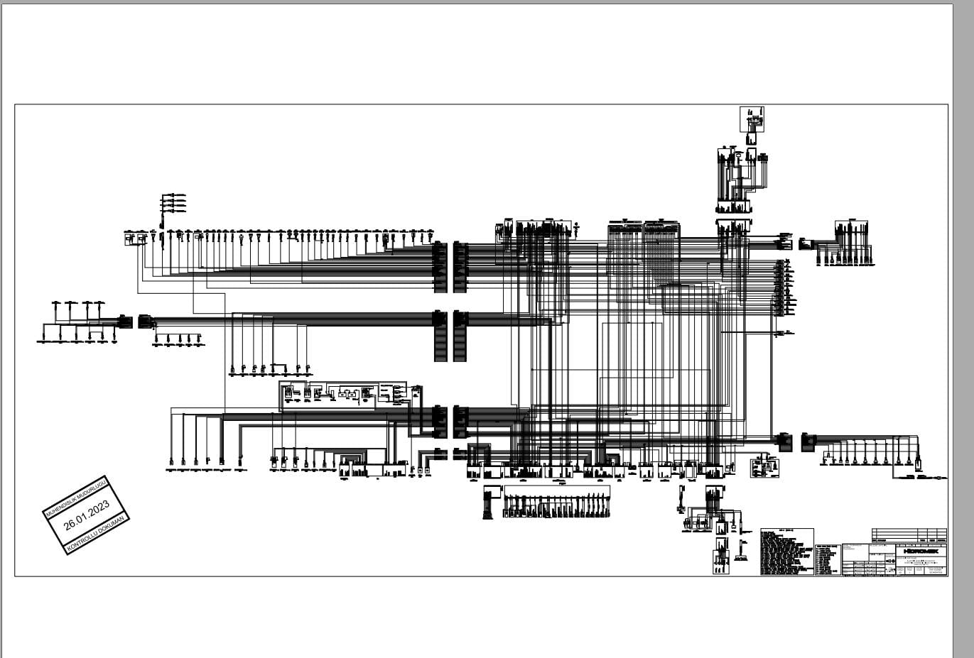 Hidromek HMK 230LC 5 TX Isuzu Electric Diagram ED348047000 01.2023 (2)