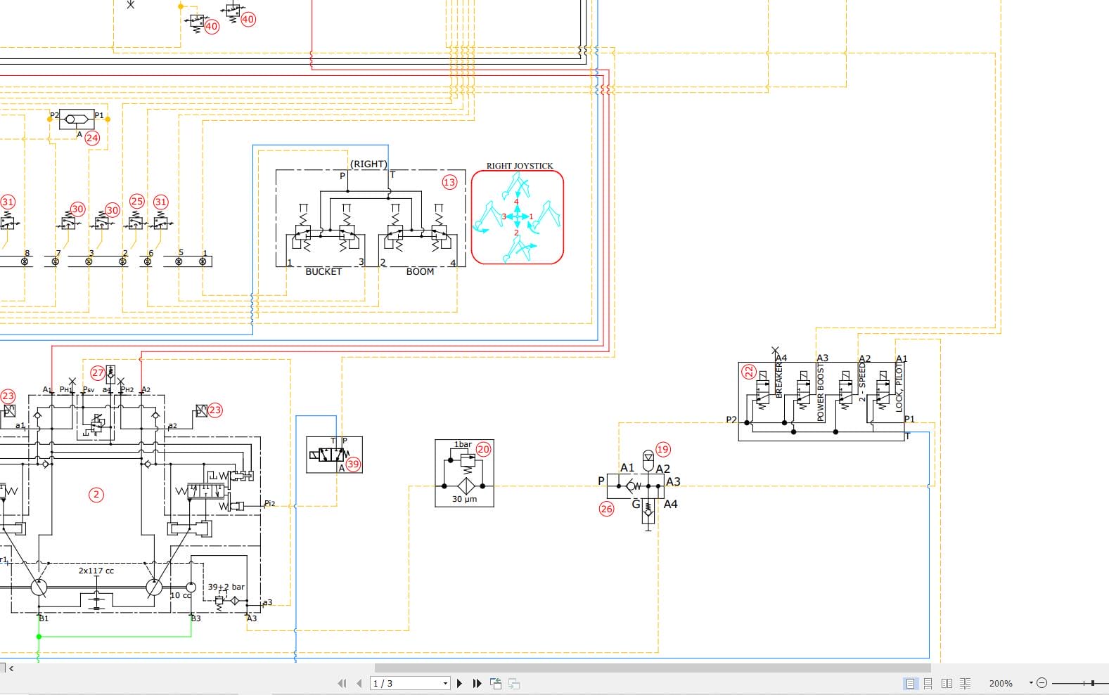Hidromek HMK 235LC 5 SR Hydraulic Diagram HD440100000 (2)