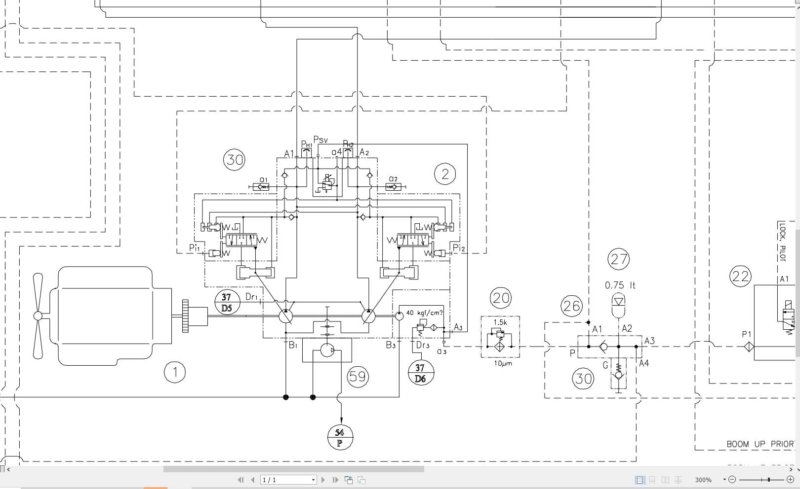 Hidromek HMK 300LC Hydraulic Diagram HD250000000 2015 (2)