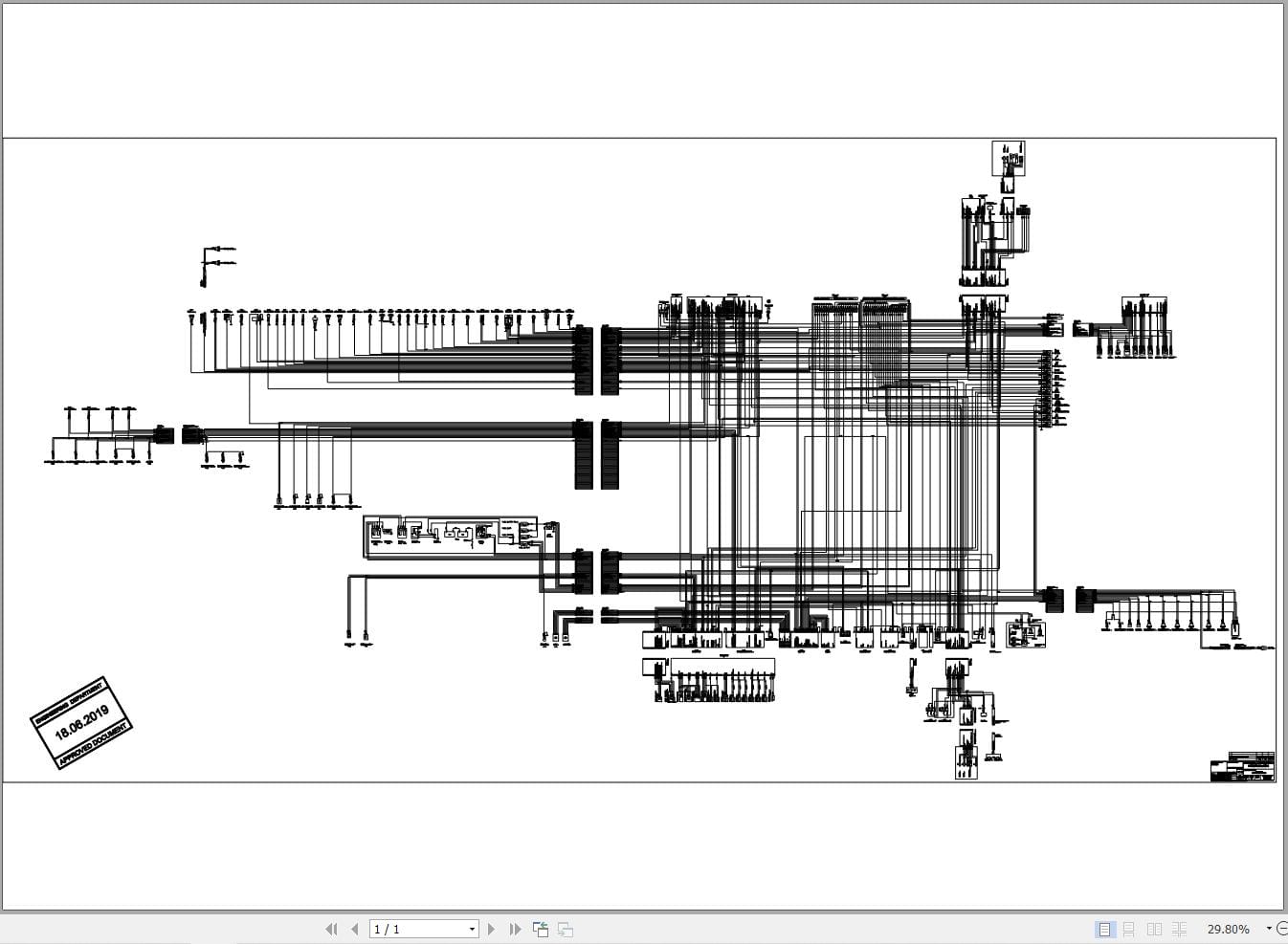 Hidromek HMK 300LC Isuzu-Tier3 Electric Diagram 2019