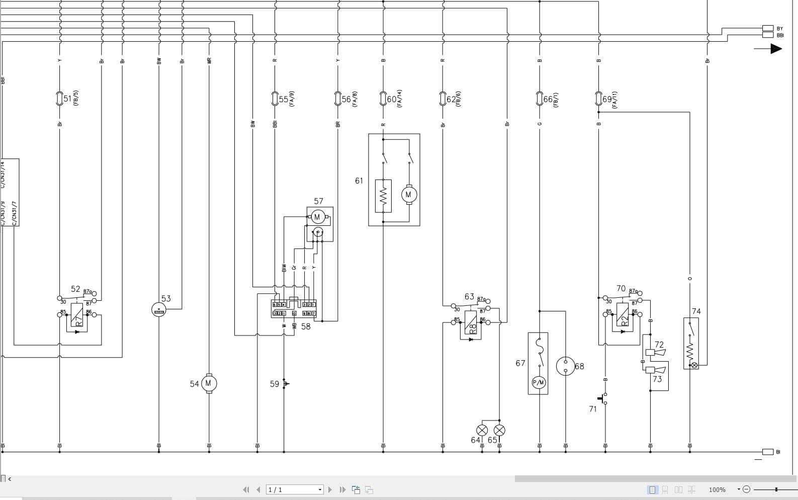 Hidromek HMK 370LC 3 Isuzu Electric Diagram 2012 (2)