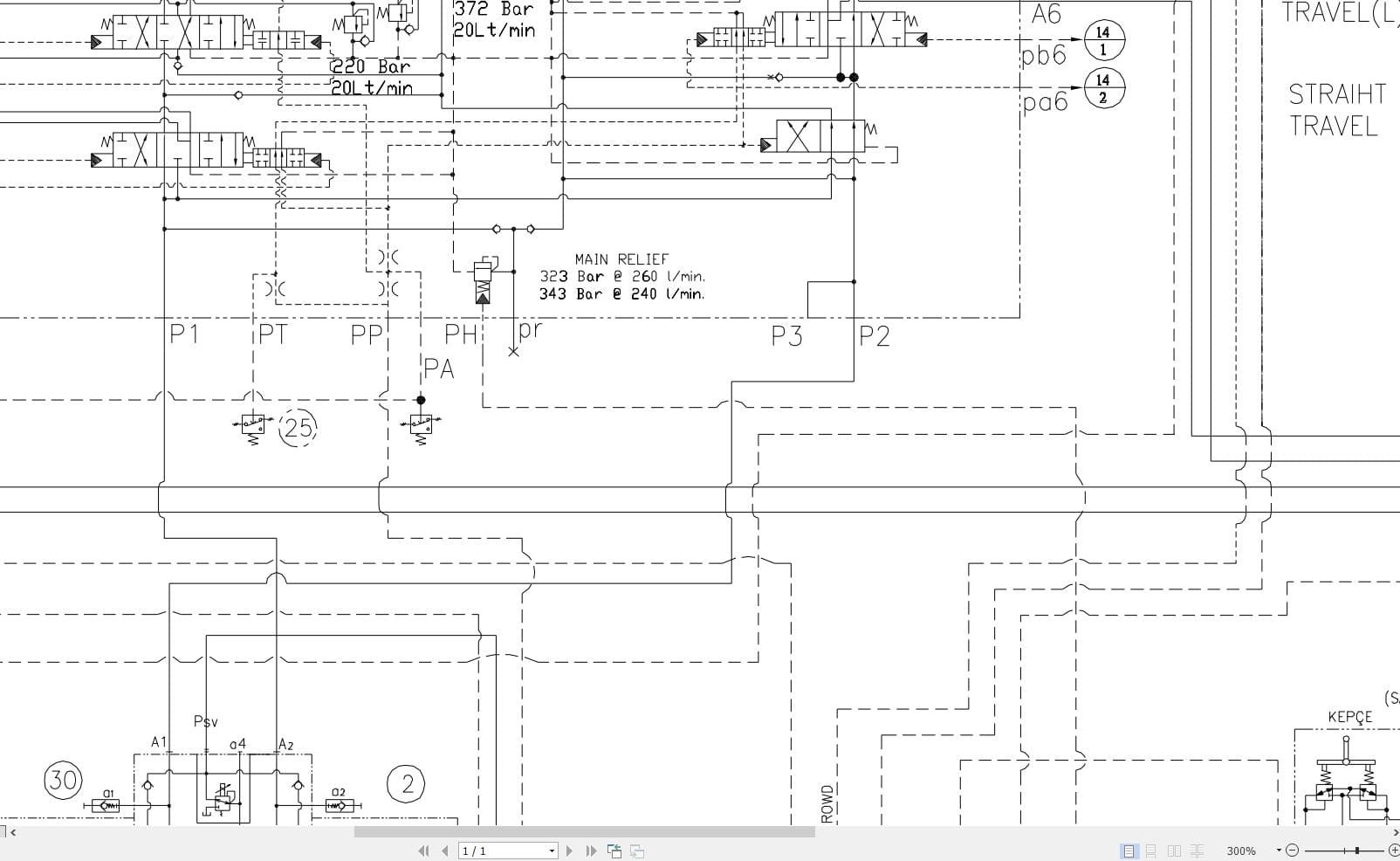 Hidromek HMK 370LC Hydraulic Diagram HD370000000 2015 (2)