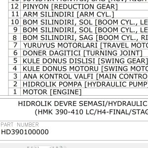 Hidromek HMK 390 410LC H4 FINAL STAGEV Hydraulic Diagram HD390100000 REV01 (1)