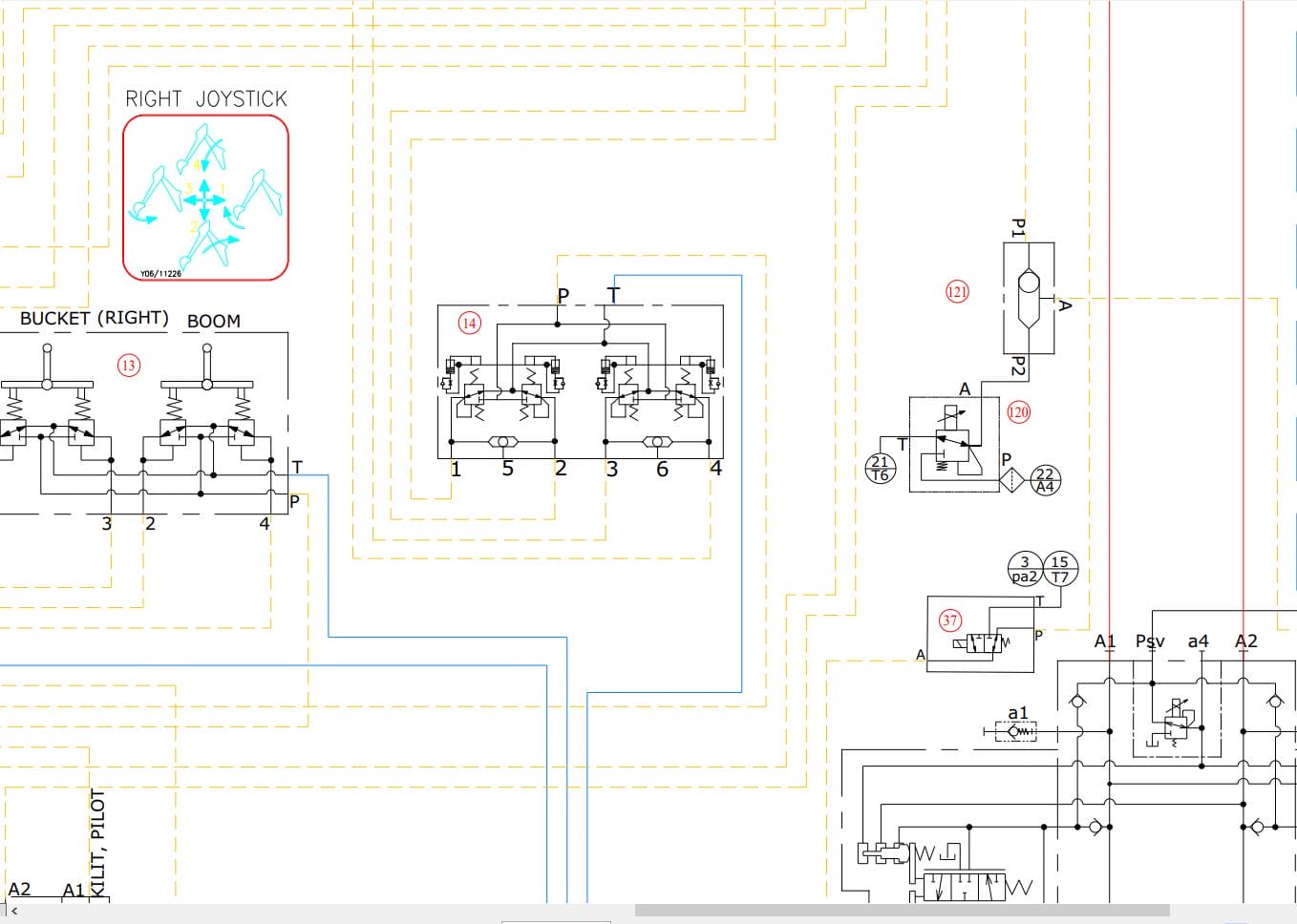Hidromek HMK 390 410LC H4 FINAL STAGEV Hydraulic Diagram HD390100000 REV01 (2)