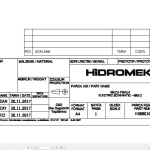 Hidromek HMK 490LC Isuzu Final4 Electric Diagram H388010000 11.2018 (1)