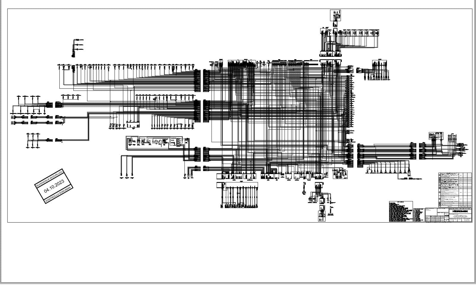 Hidromek HMK210W 3 MH HMK220W 3 MH Isuzu Electric Diagram ED528015000 10.2023 (2)