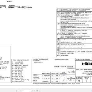 Hidromek HMK210W 5 HMK220W 5 Isuzu Electric Diagram ED228040000 07.2022 (1)
