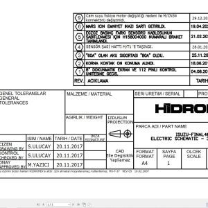 Hidromek HMK370LC HMK390LC HMK410LC Electric Diagram H378040001 12.2020 (1)