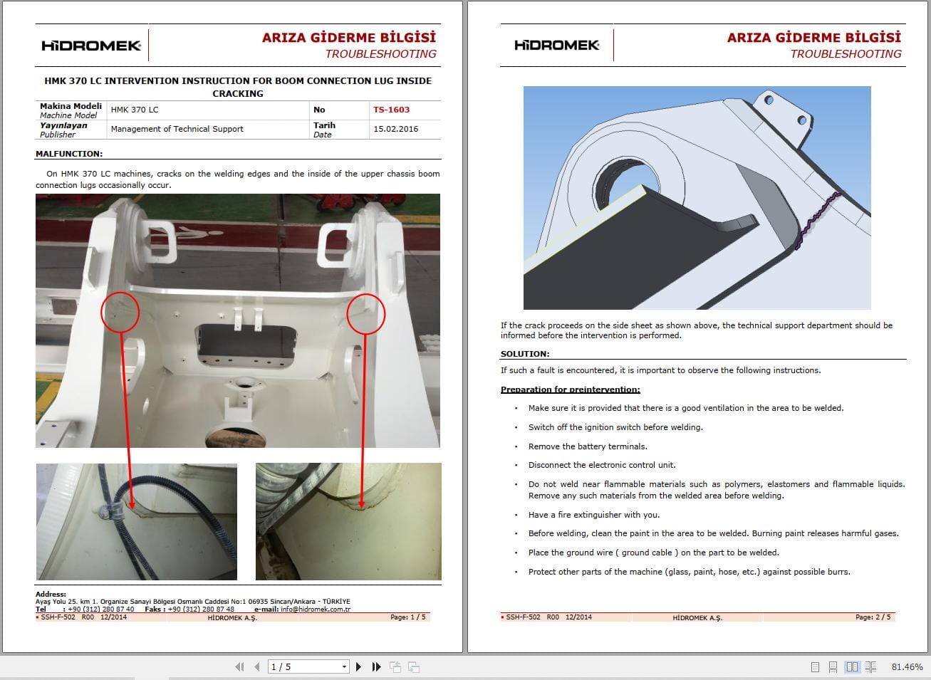 Hidromek Heavy Equipments Trouble Shooting Manual (4)