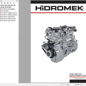 Hidromek Isuzu Engine 4HK1 GB3 Workshop Manual TR (1)