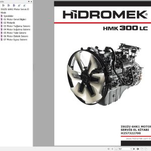 Hidromek Isuzu Engine 6HK1X Tier3 Workshop Manual H257322700 TR (1)