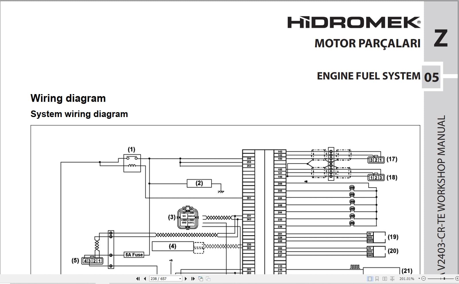 Hidromek Kubota Engine V2403 CR TE5 Workshop Manual (3)