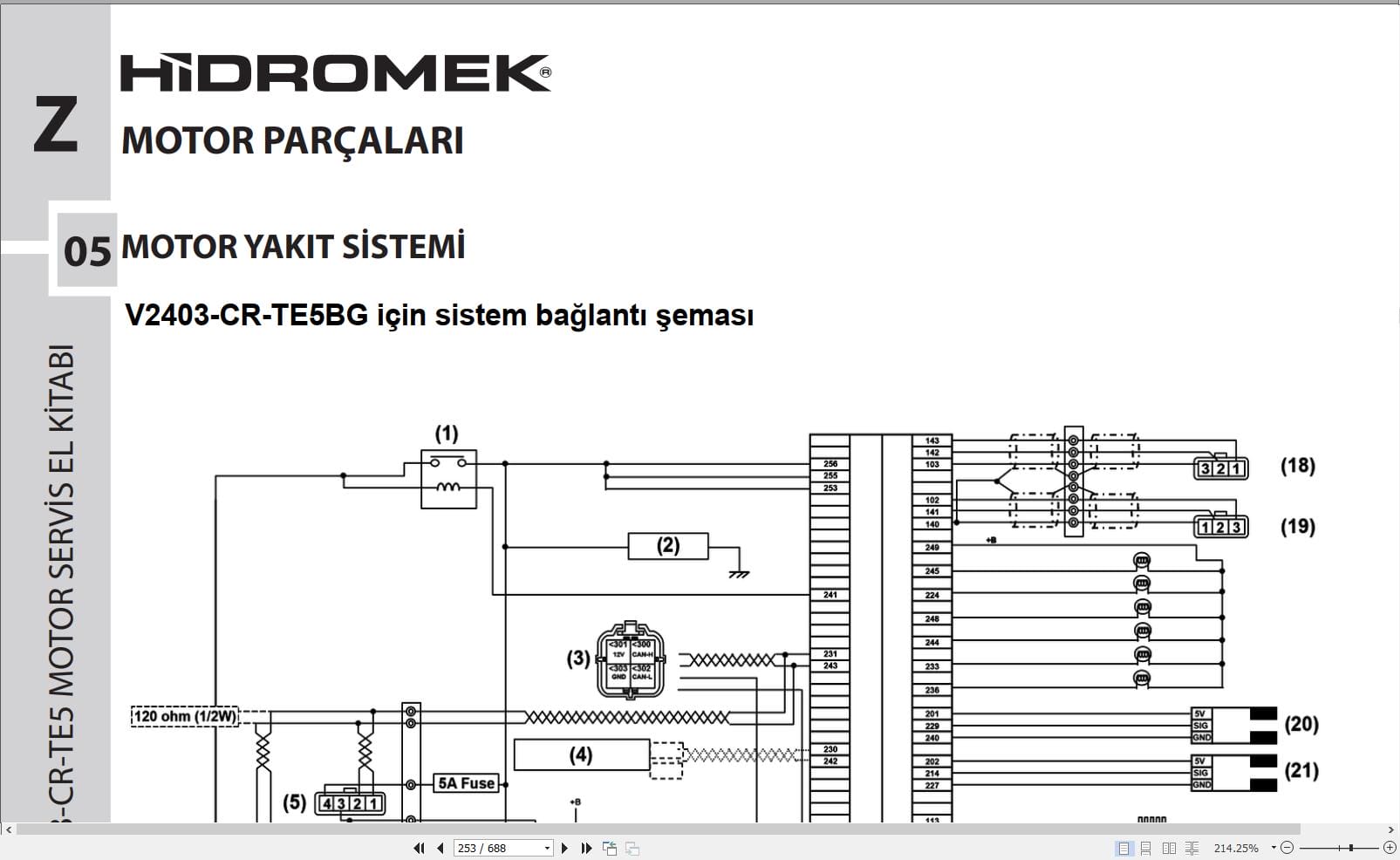 Hidromek Kubota Engine V2403 CR TE5 Workshop Manual TR (3)
